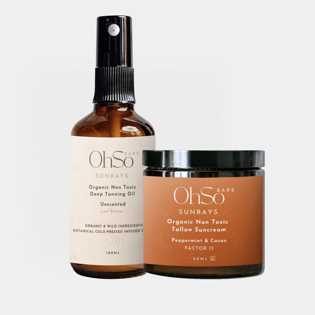 SunRays Tallow Suncream & Deep Tanning Oil Bundle