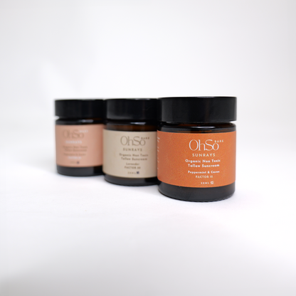 Mini Organic Non-Toxic Tallow Suncream trio